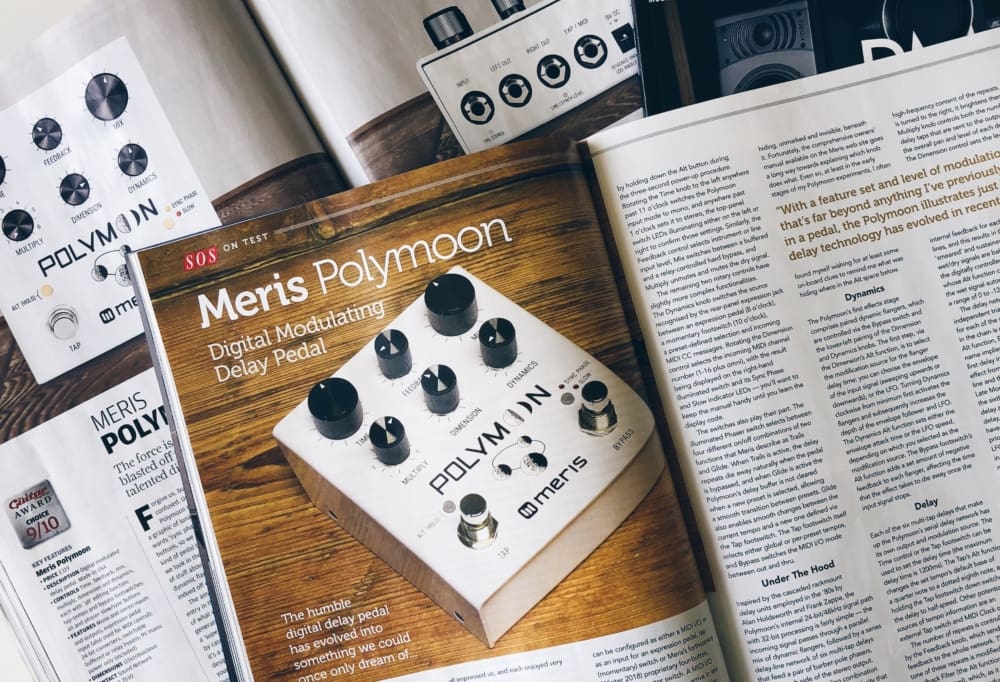 polymoon, soundonsound, Meris, delay, pedal, pedals